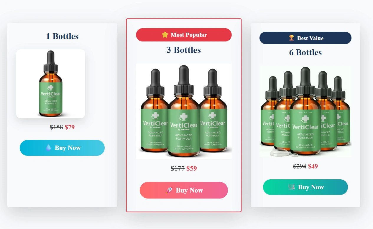 VertiClear  Pricing Details
